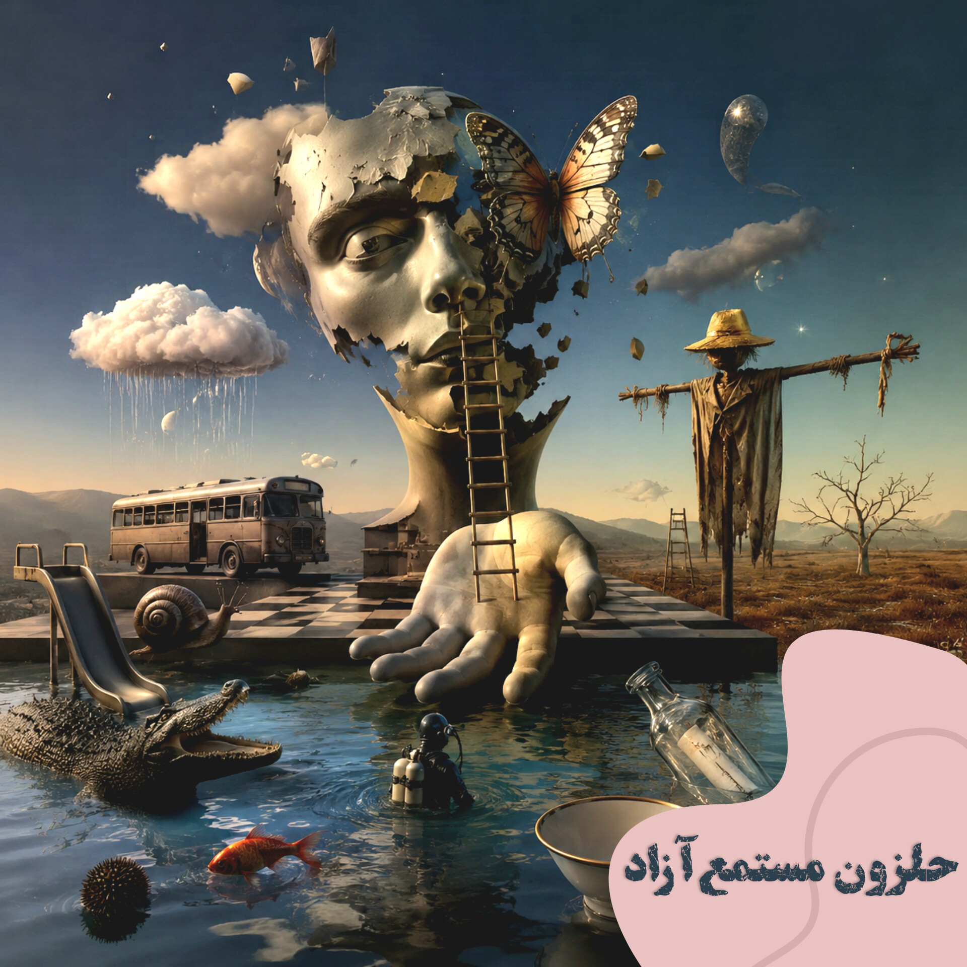 حلزون مستمع‌آزاد | هذیان‌نویسی
