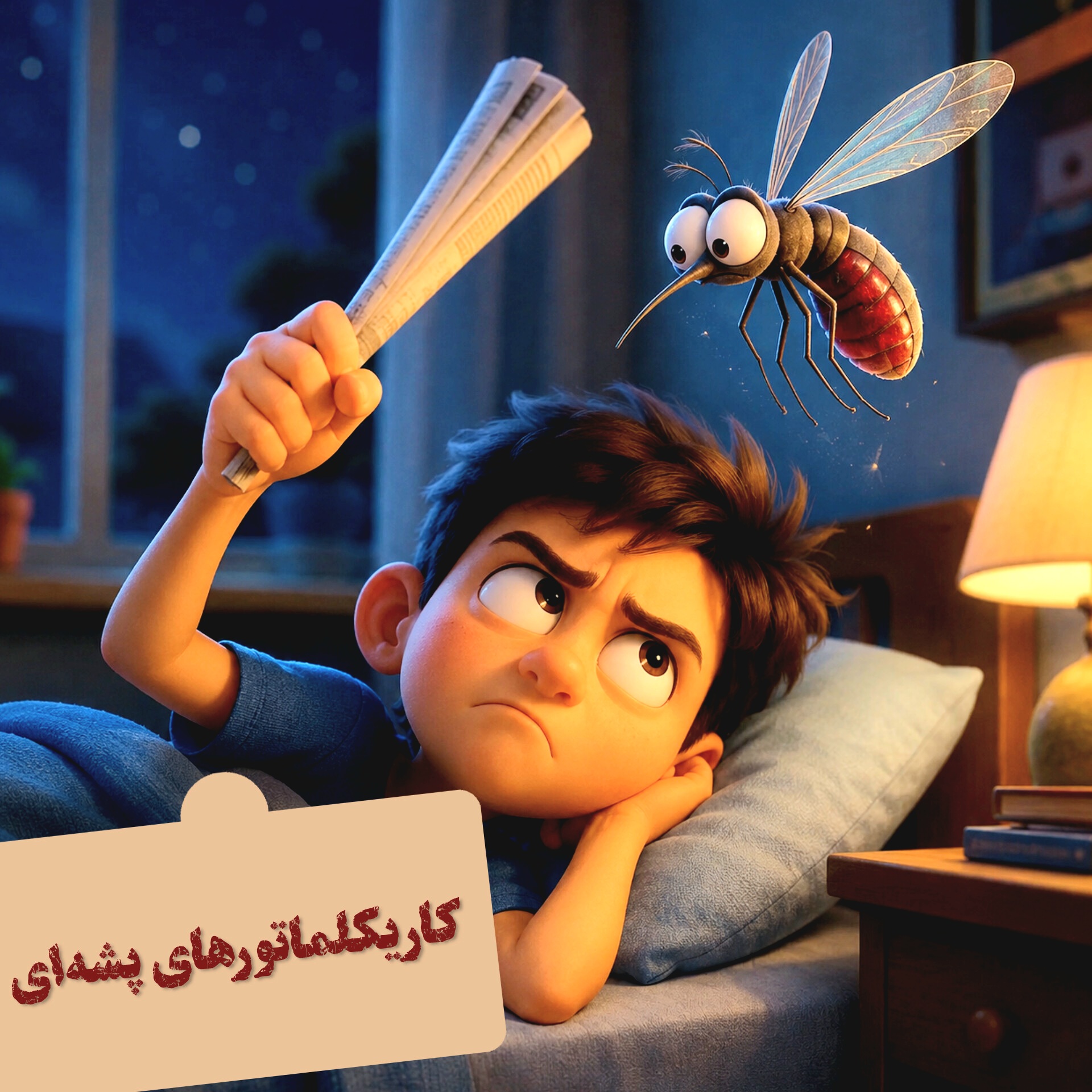 کاریکلماتورهای پشه‌ای