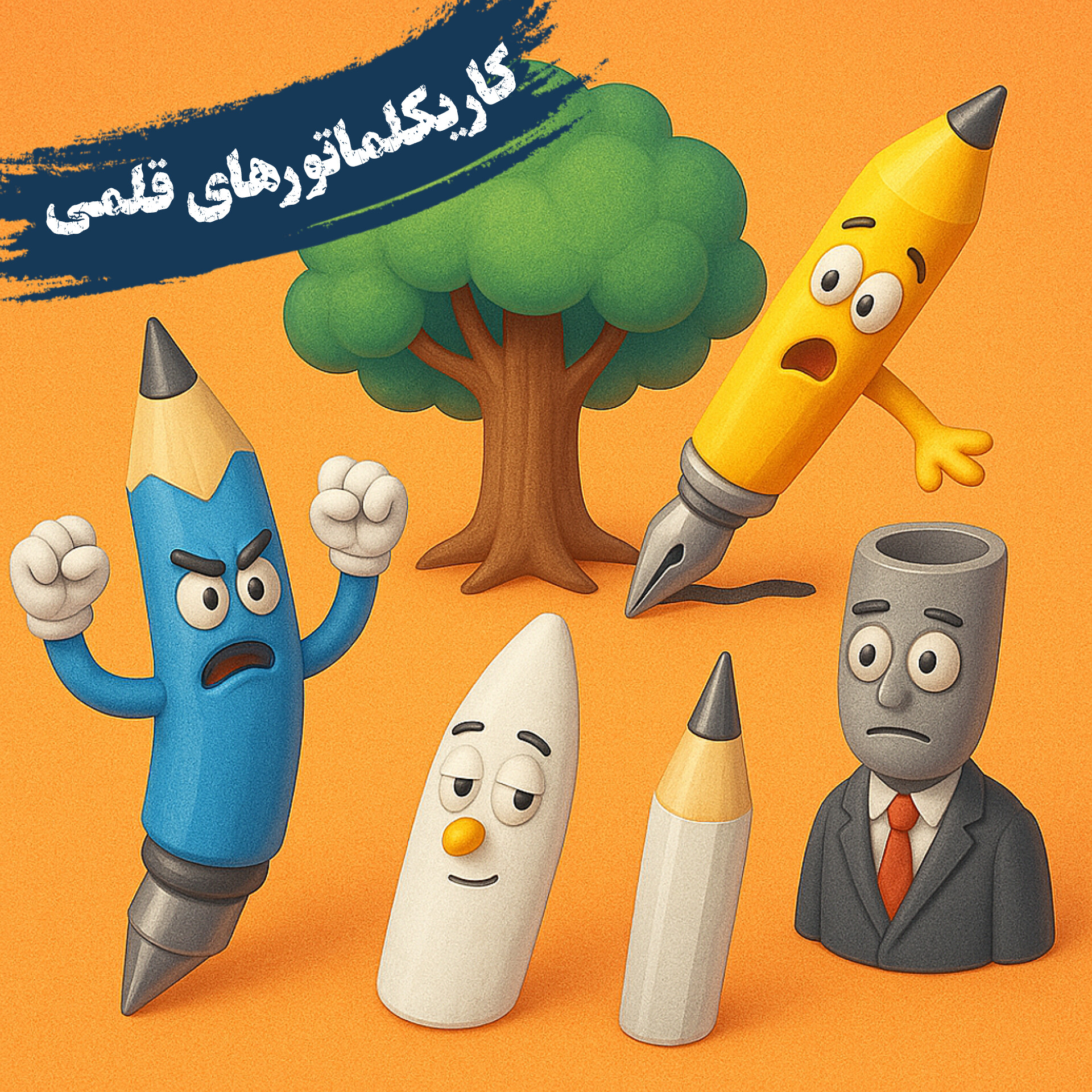 کاریکلماتورهای قلمی